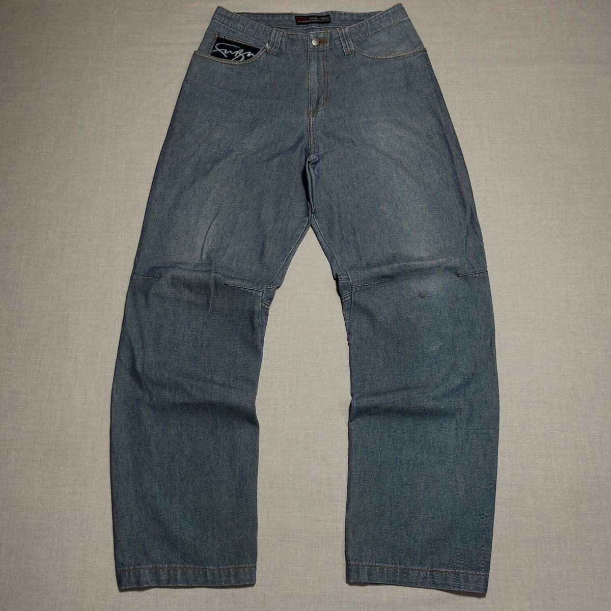 FUBU JEANS CO. // Y2K BAGGY DENIM (W-32) (L-44)