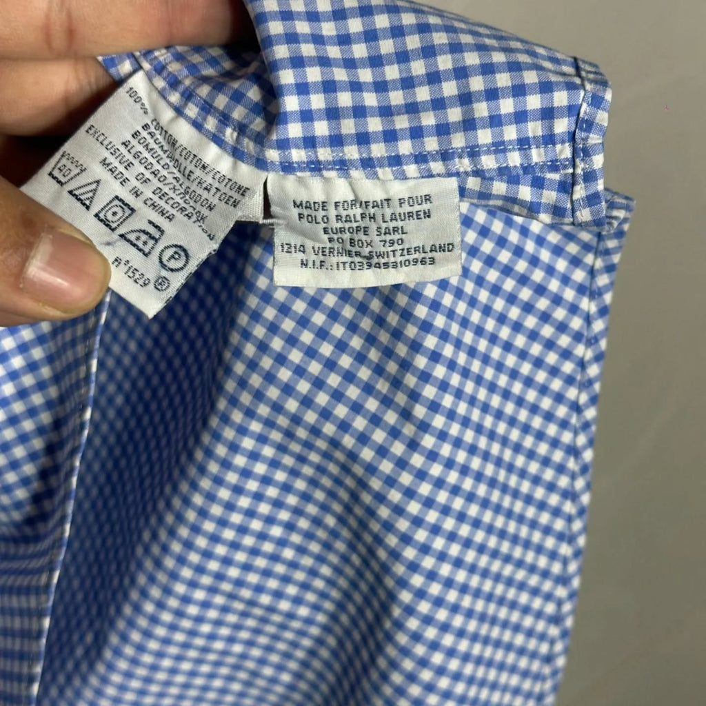 POLO GOLF BY RALPH LAUREN GINGHAM BUTTON-DOWN (XXL|XXXL+)