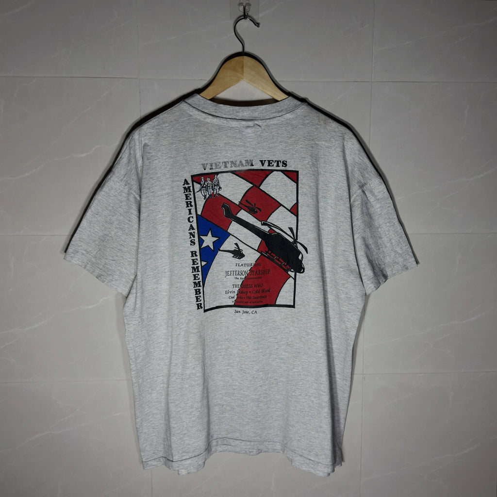 SINGLE STITCH 🪡HANES USA “VIETNAM VETS SUMMER FESTIVAL ‘92”(L|XL|XXL)