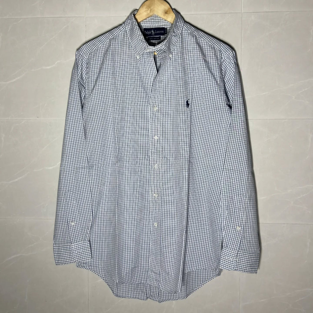 RALPH LAUREN GRAPH CHECK BUTTON-DOWN SHIRT (M|L)