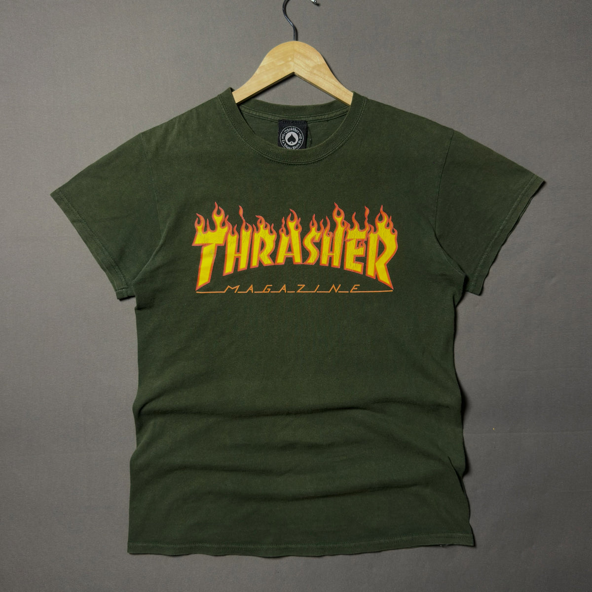 THRASHER FLAME LOGO SKATE TEE