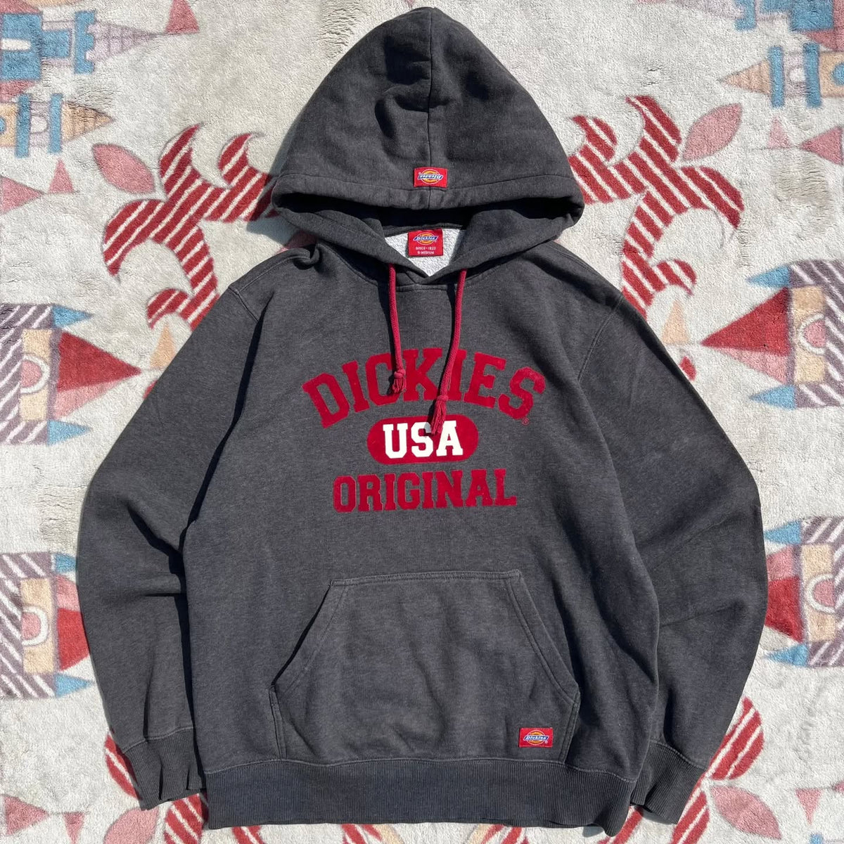 DICKIES "USA ORIGINAL" FLOCKED GRAPHIC HOODIE (M/L)