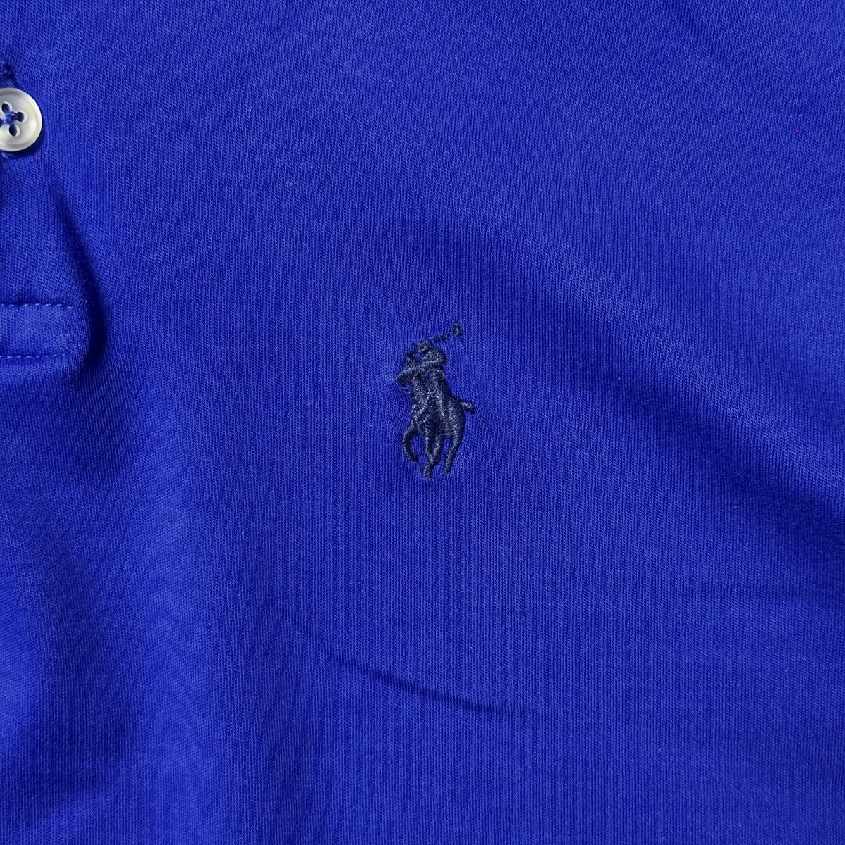 POLO RALPH LAUREN // ROYAL BLUE PIQUE POLO (S|M)