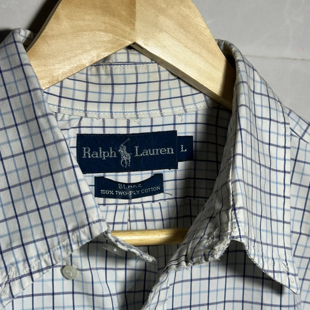 RALPH LAUREN GRAPH CHECK BUTTON-DOWN SHIRT (M|L)