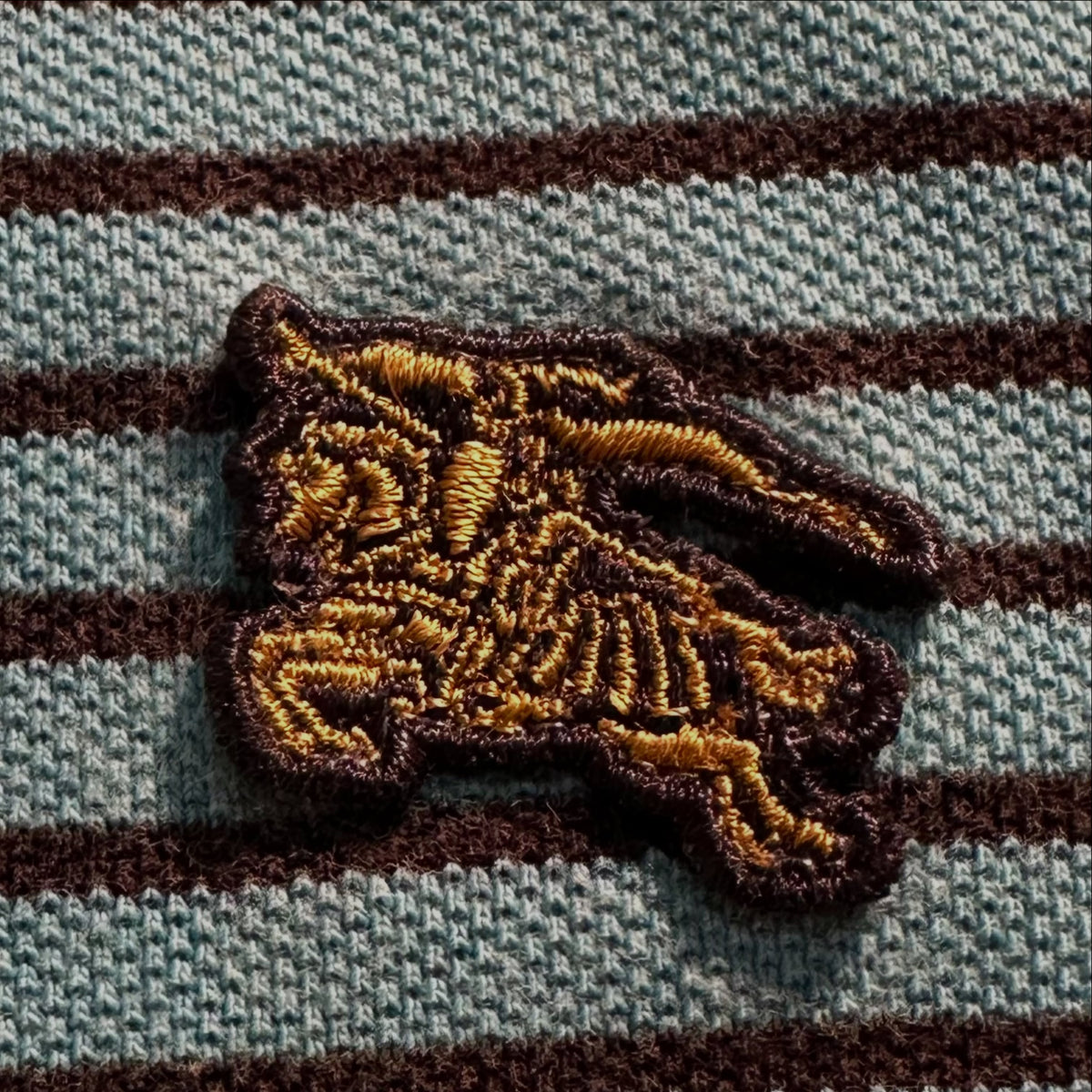BURBERRY // VINTAGE STRIPED POLO (M/L)