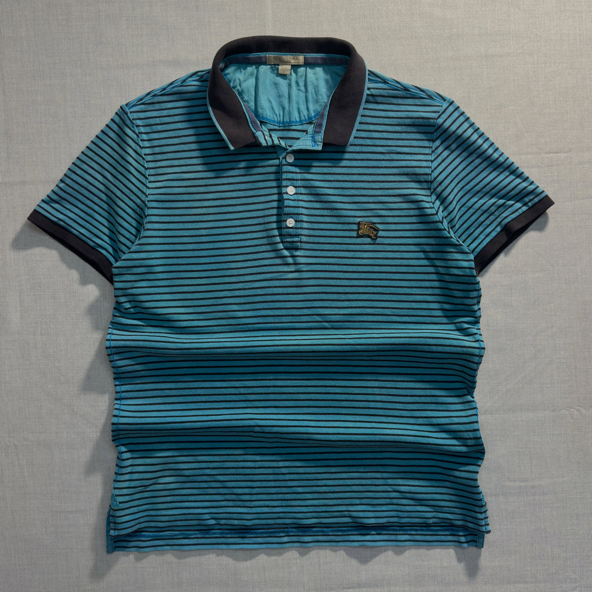 BURBERRY // VINTAGE STRIPED POLO (M/L)