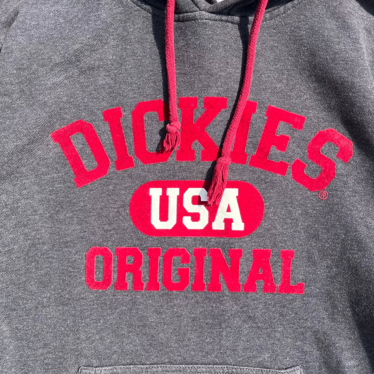 DICKIES "USA ORIGINAL" FLOCKED GRAPHIC HOODIE (M/L)