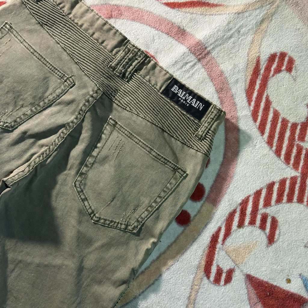 Balmain Paris Archive Moto-Biker Trouser