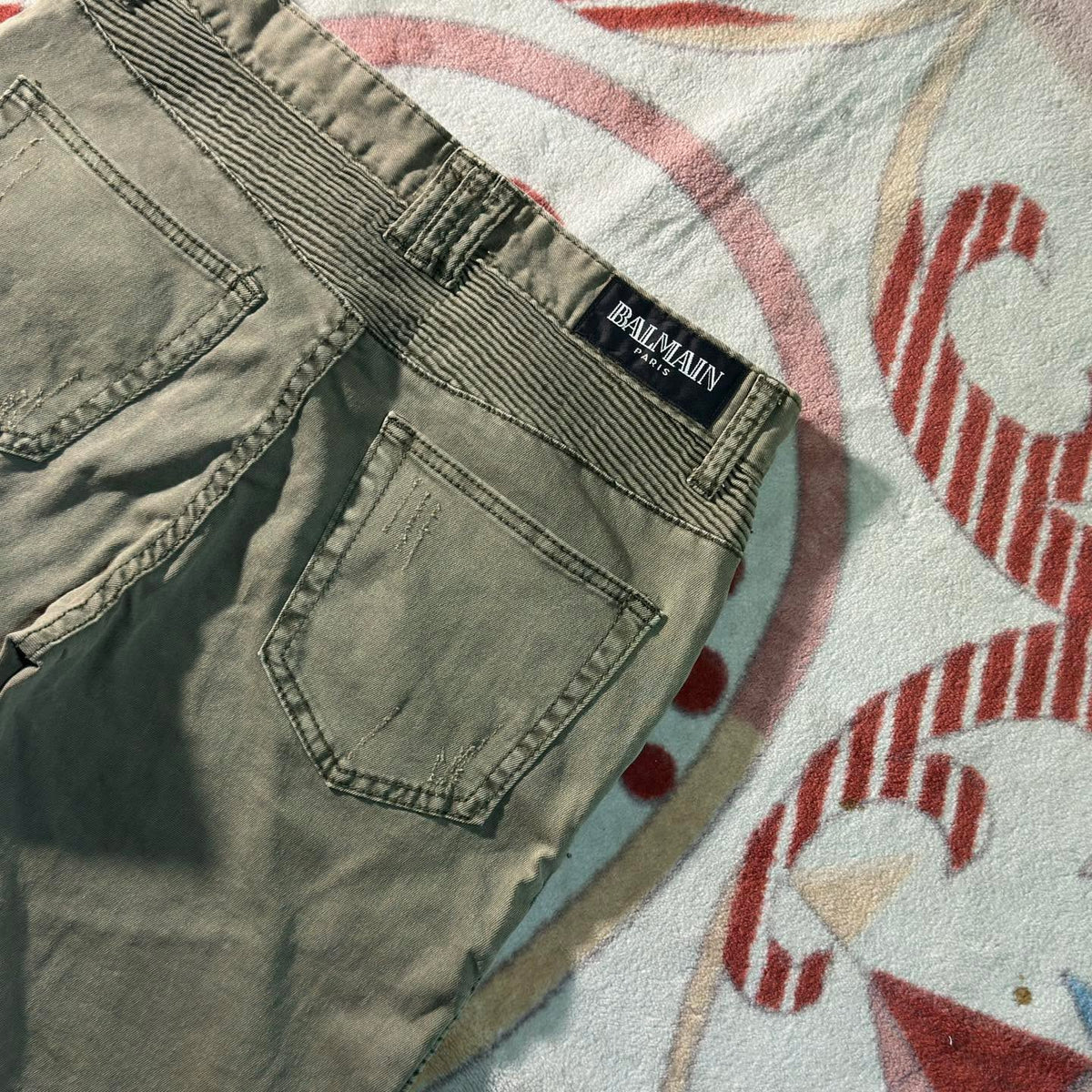 Balmain Paris Archive Moto-Biker Trouser