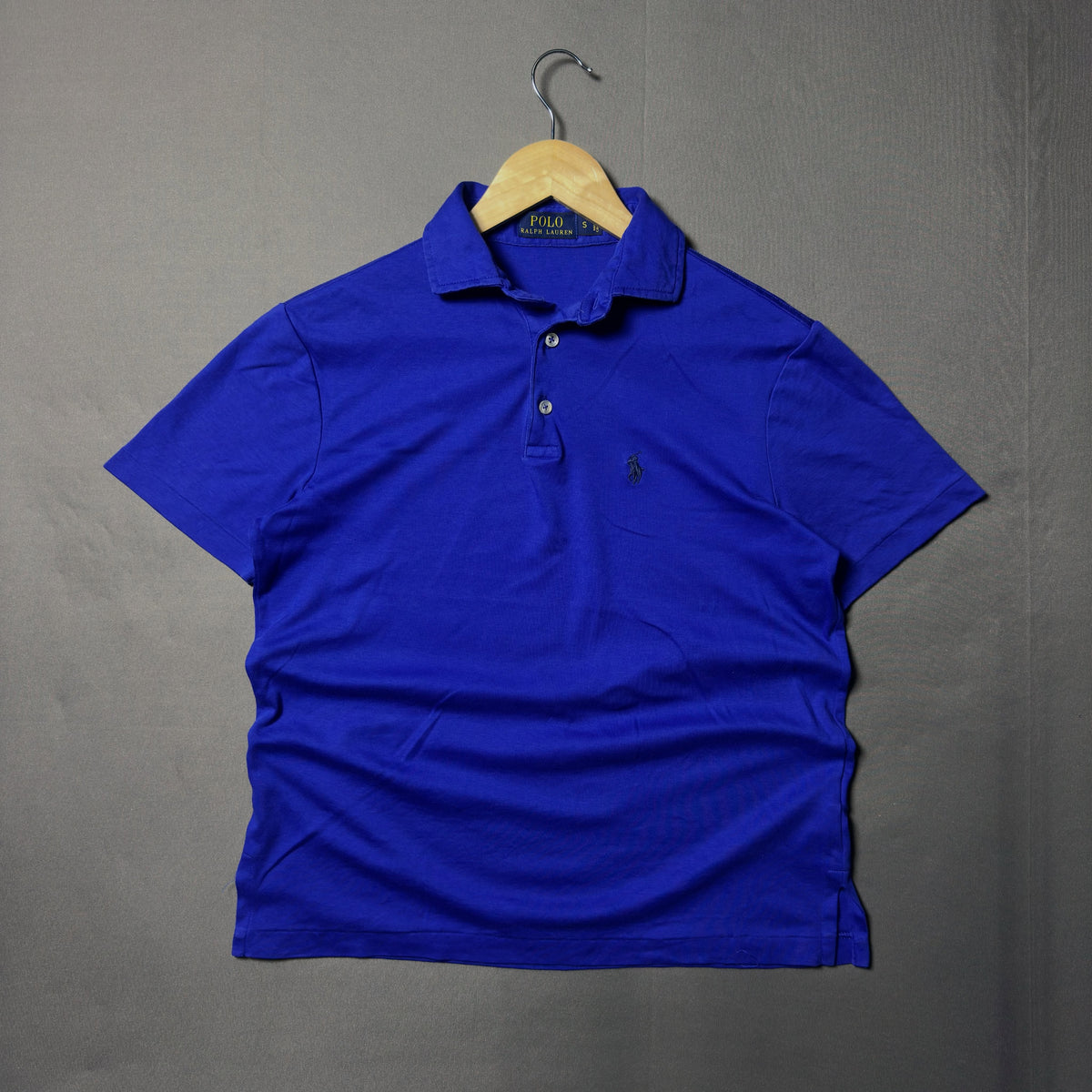POLO RALPH LAUREN // ROYAL BLUE PIQUE POLO (S|M)