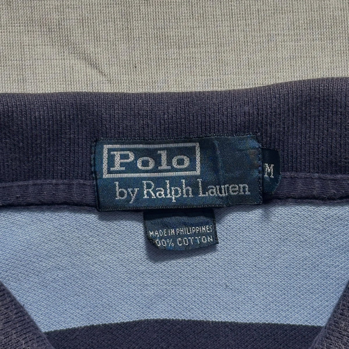 POLO RL //STRIPED PIQUE POLO (M|L)