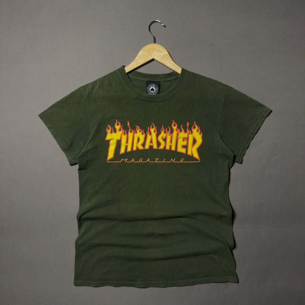 THRASHER FLAME LOGO SKATE TEE