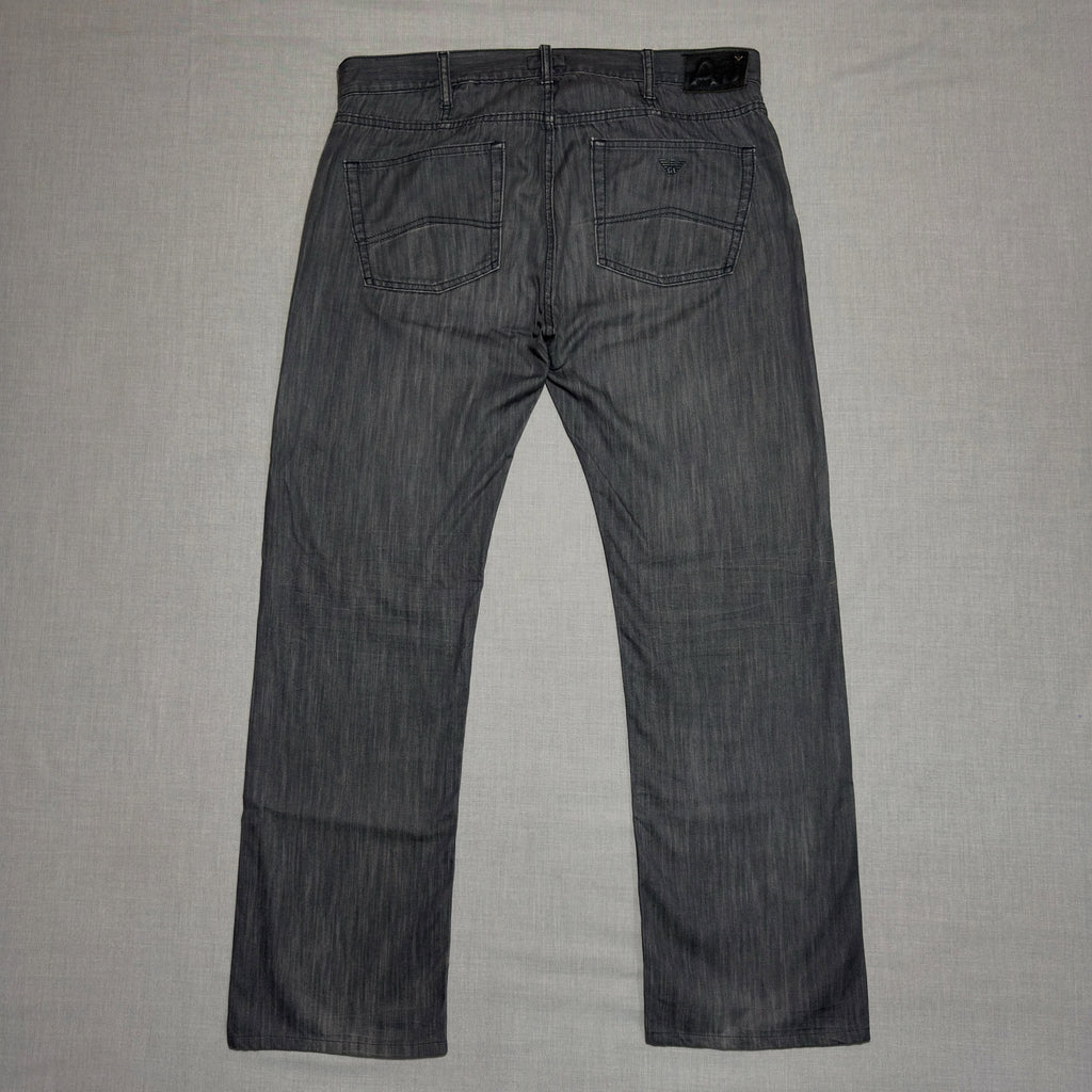 ARMANI JEANS // CLASSIC WASH GREY DENIM (W-38)(L-43)