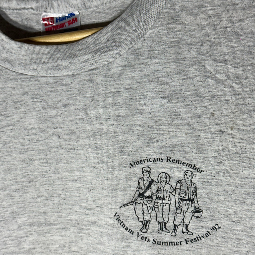 SINGLE STITCH 🪡HANES USA “VIETNAM VETS SUMMER FESTIVAL ‘92”(L|XL|XXL)