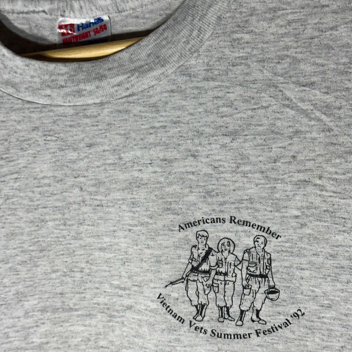 SINGLE STITCH 🪡HANES USA “VIETNAM VETS SUMMER FESTIVAL ‘92”(L|XL|XXL)