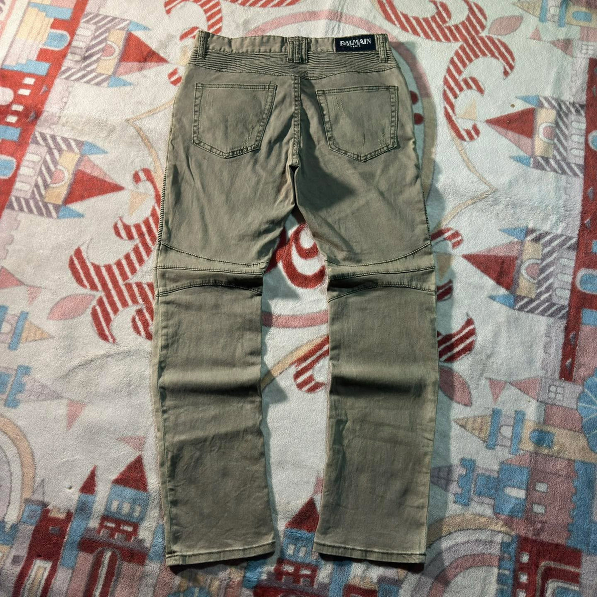 Balmain Paris Archive Moto-Biker Trouser