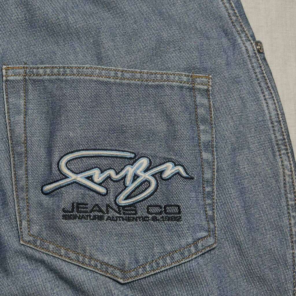 FUBU JEANS CO. // Y2K BAGGY DENIM (W-32) (L-44)