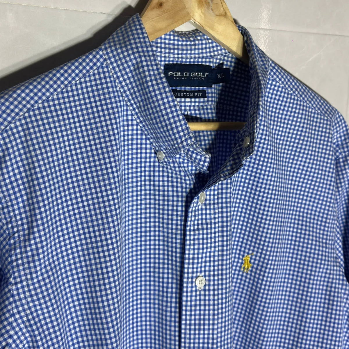 POLO GOLF BY RALPH LAUREN GINGHAM BUTTON-DOWN (XXL|XXXL+)