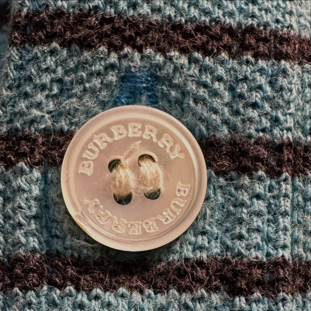 BURBERRY // VINTAGE STRIPED POLO (M/L)