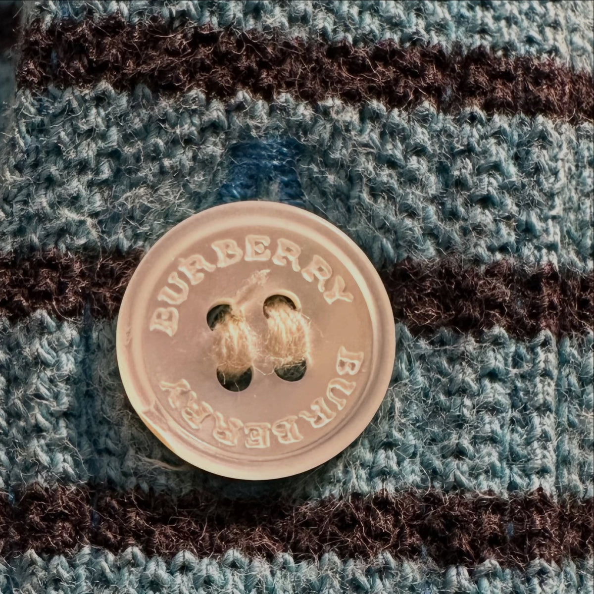 BURBERRY // VINTAGE STRIPED POLO (M/L)