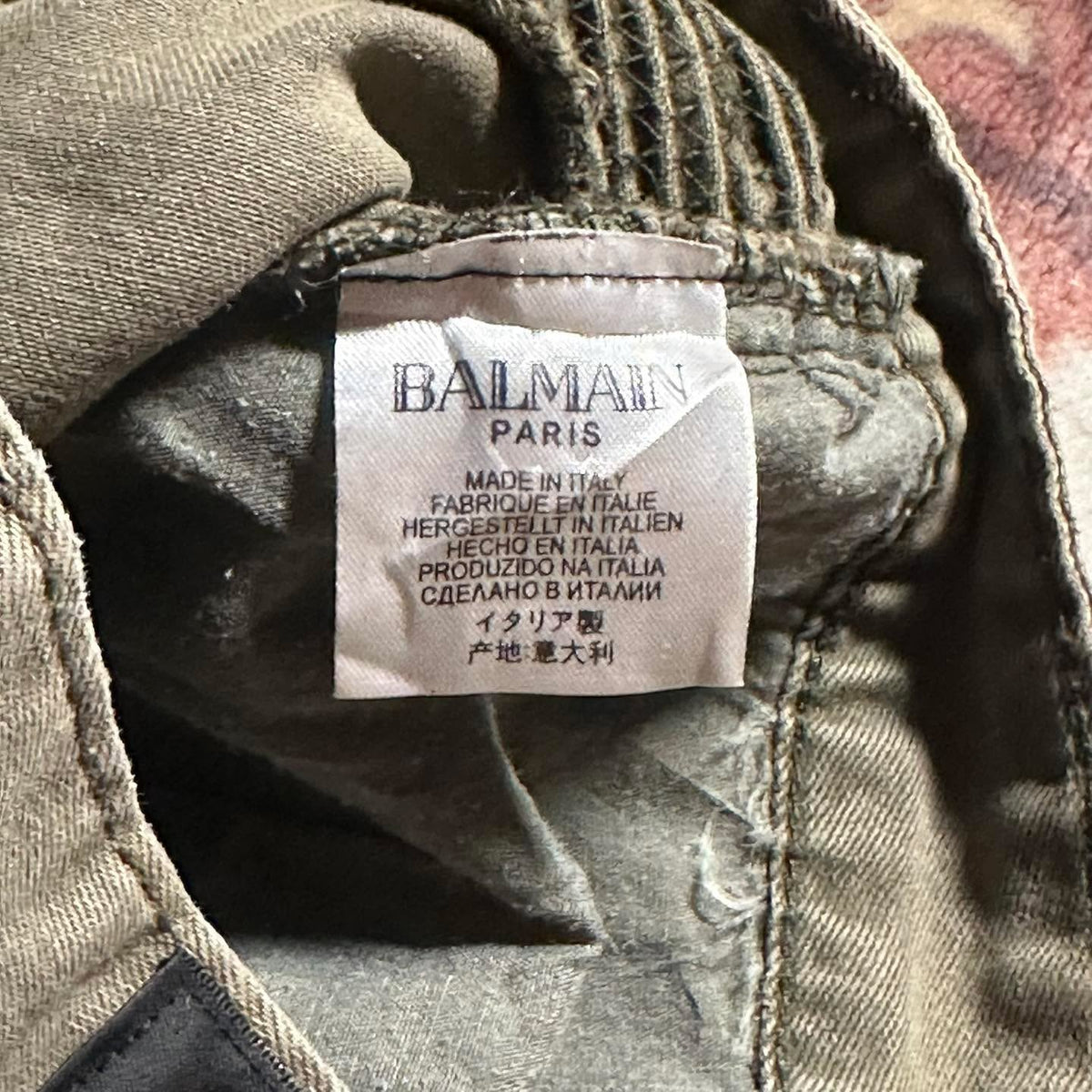 Balmain Paris Archive Moto-Biker Trouser