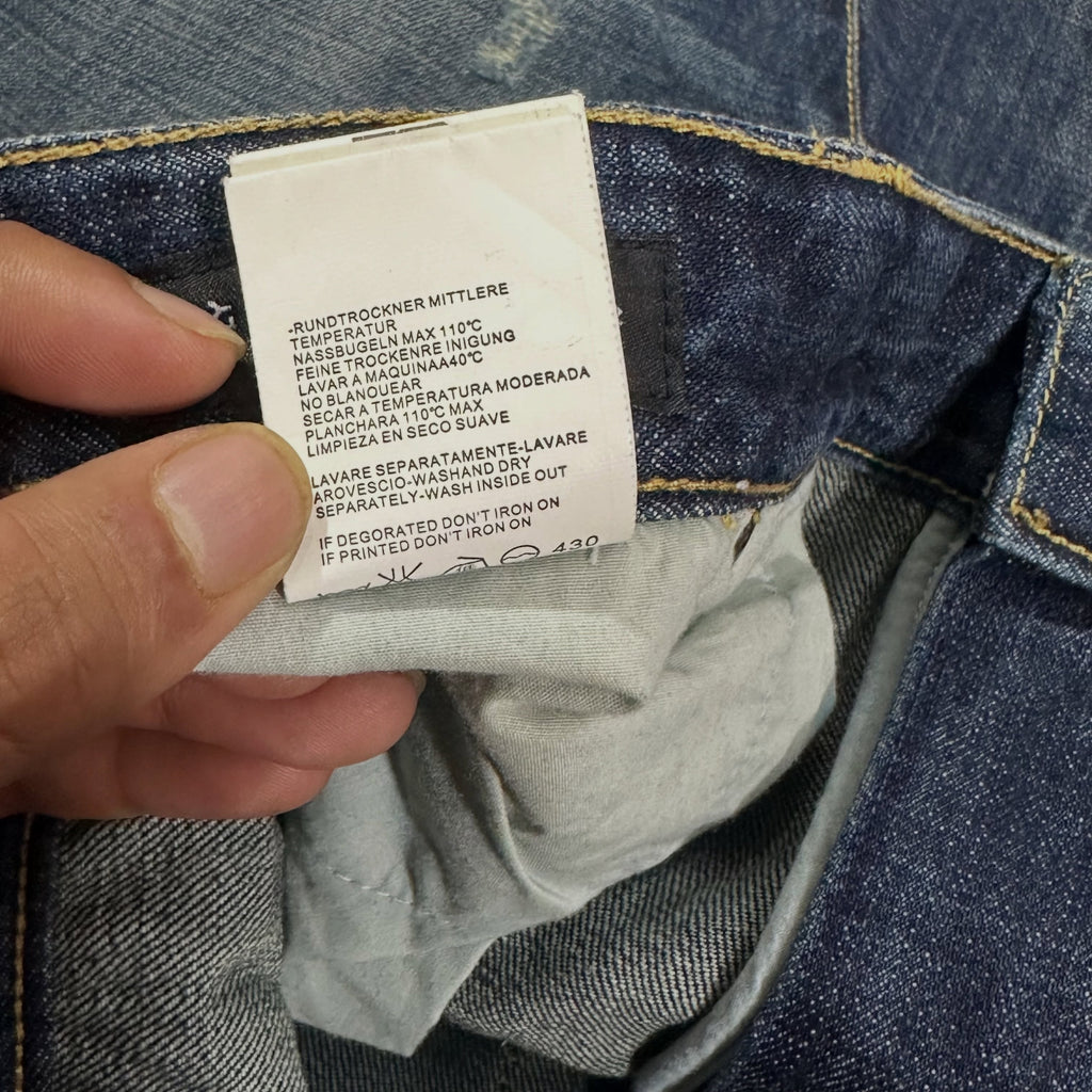 DSQUARED2 Distressed Moto Denim (W-36)(L-41)
