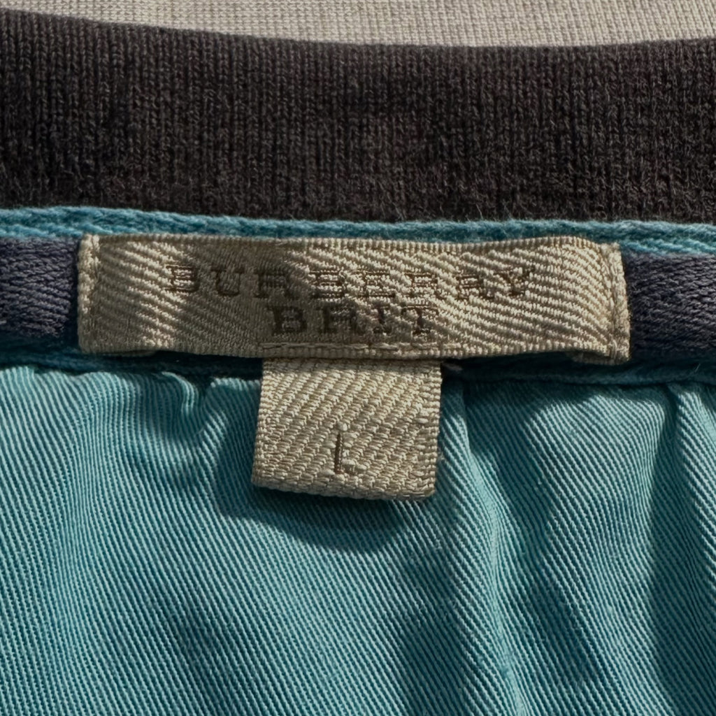 BURBERRY // VINTAGE STRIPED POLO (M/L)