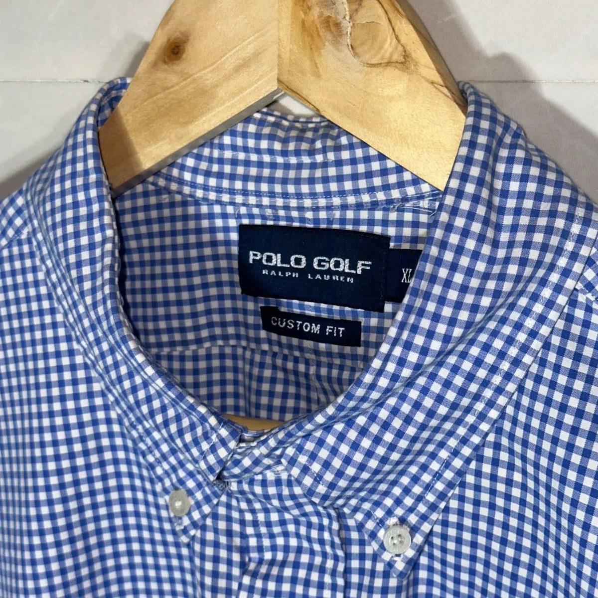 POLO GOLF BY RALPH LAUREN GINGHAM BUTTON-DOWN (XXL|XXXL+)