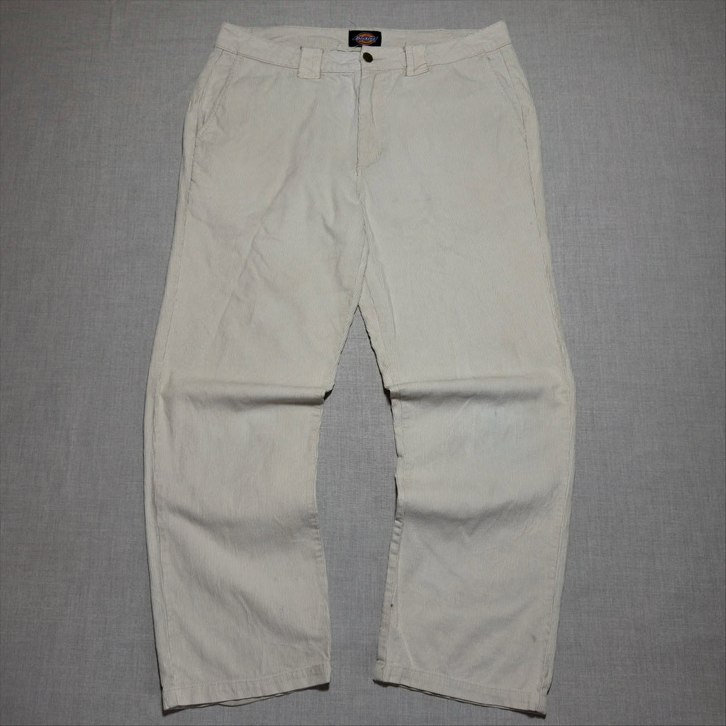 DICKIES // OFF-WHITE CORDUROY PANTS (W-36)