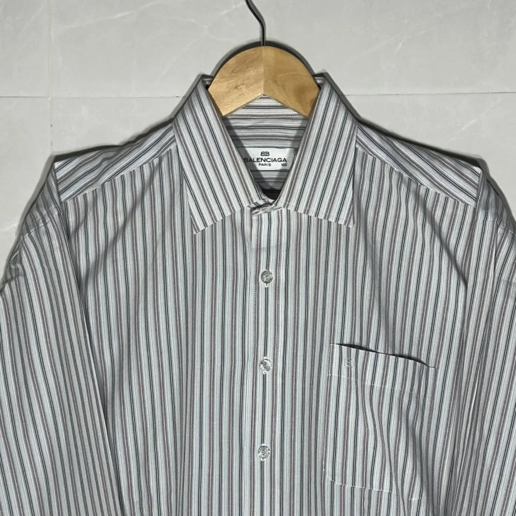 BALENCIAGA PARIS ARCHIVAL STRIPED SHIRT (M|L)