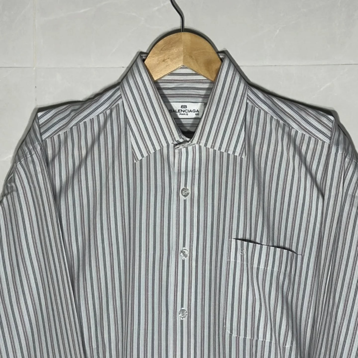 BALENCIAGA PARIS ARCHIVAL STRIPED SHIRT (M|L)