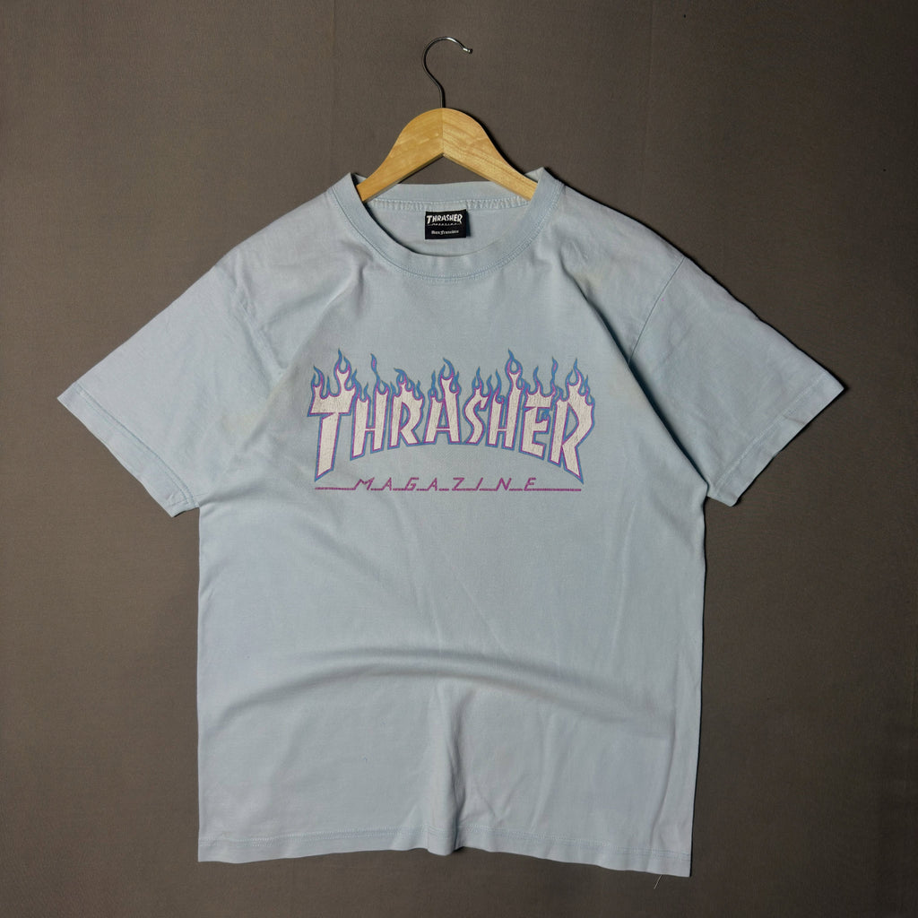 THRASHER FLAME LOGO TEE (S|M)