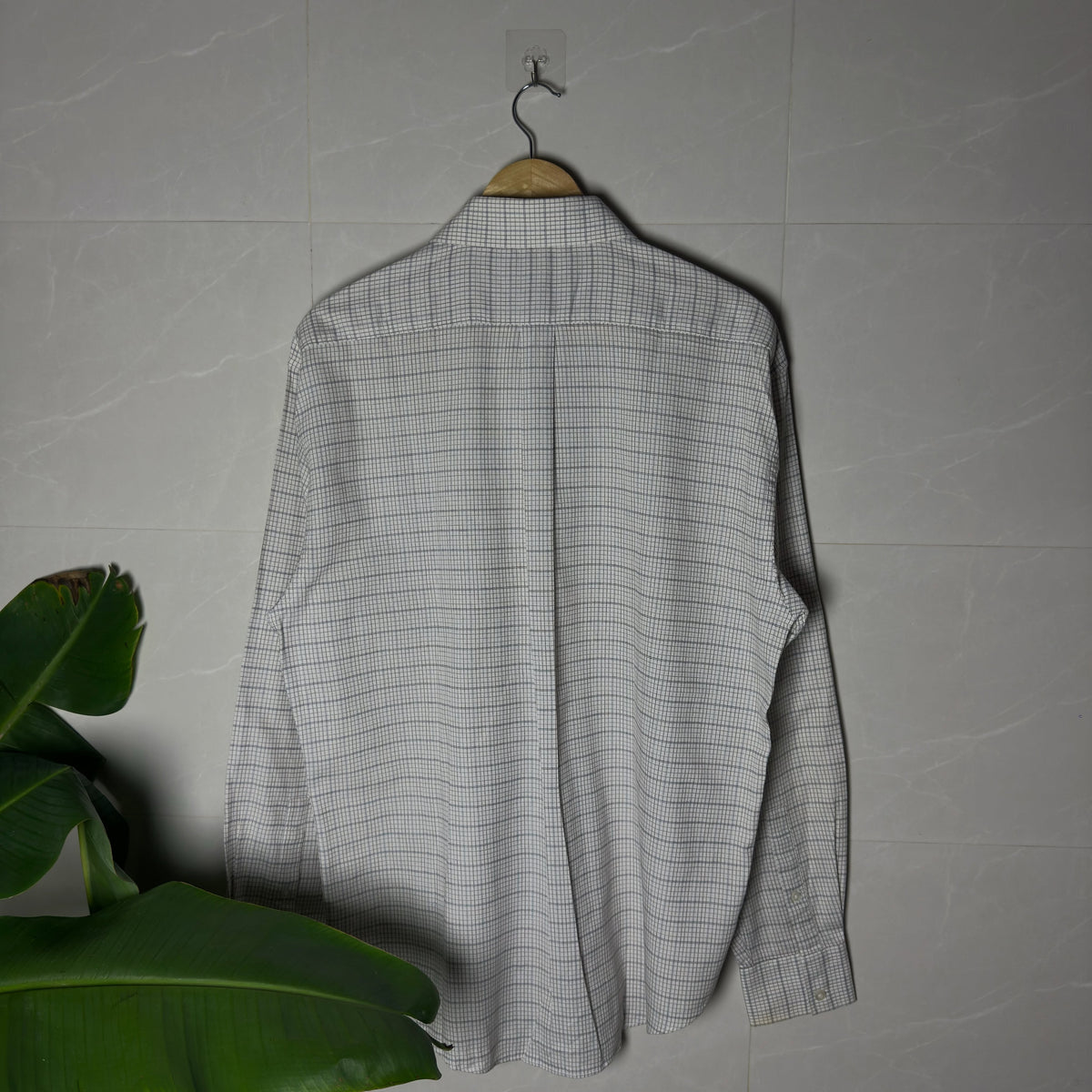 YSL White Checked Shirt (XL|XXL)