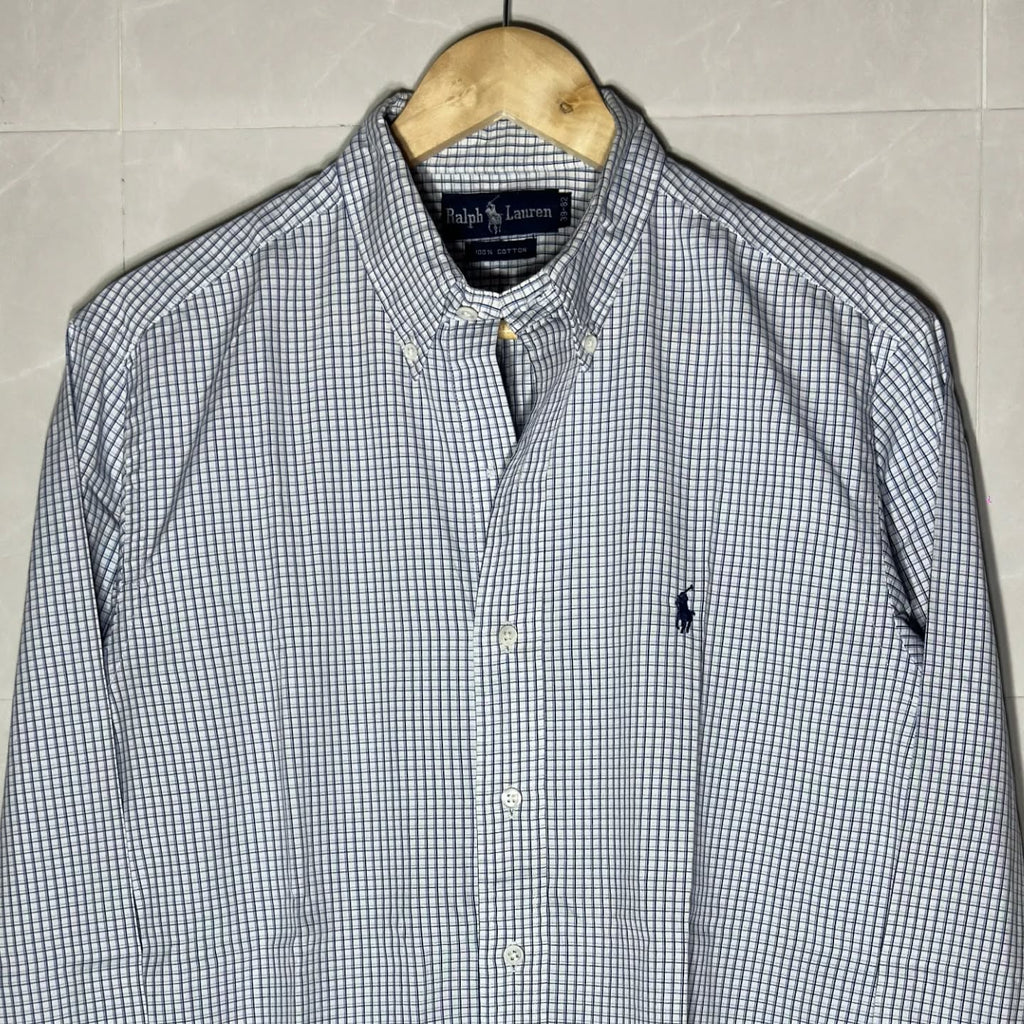 RALPH LAUREN GRAPH CHECK BUTTON-DOWN SHIRT (M|L)