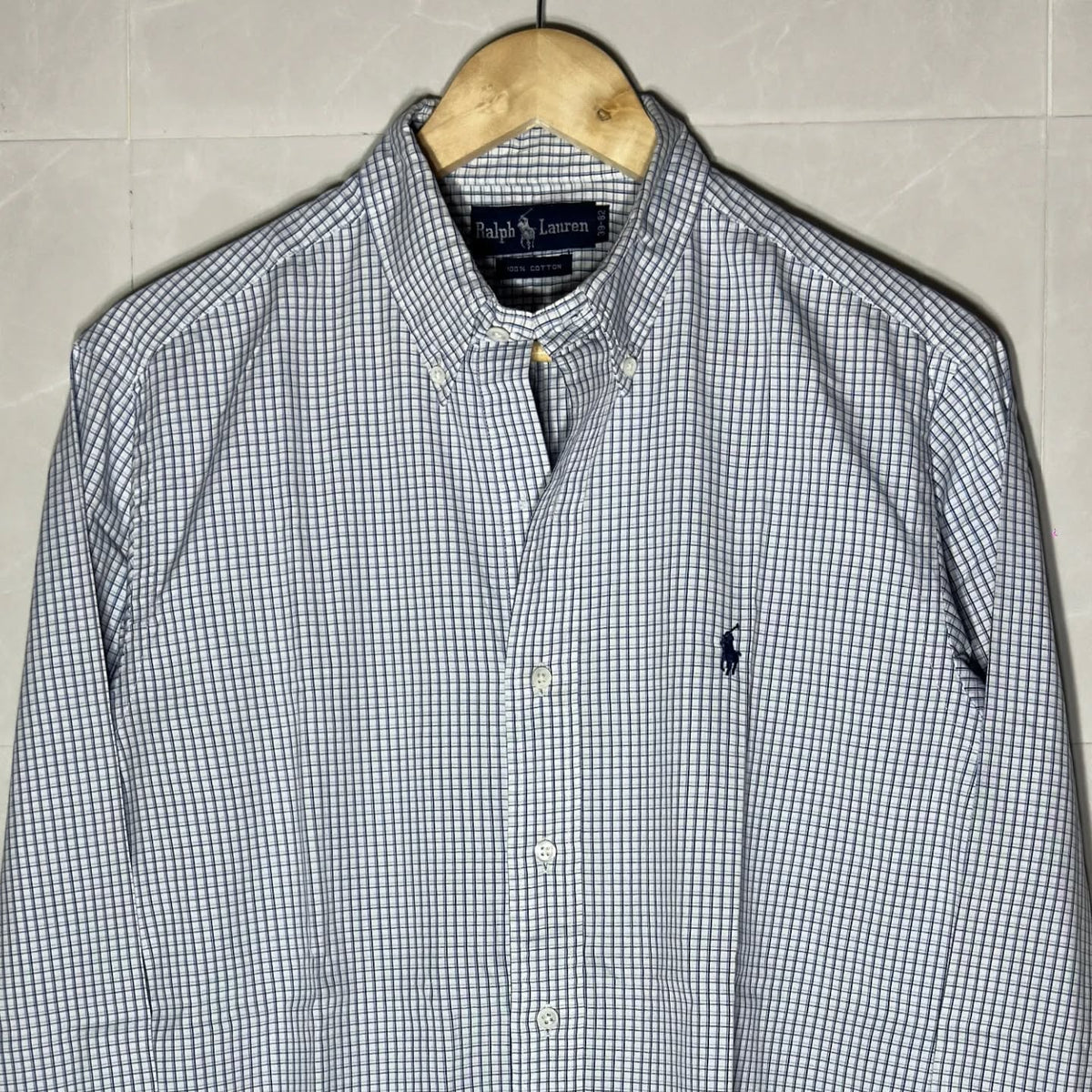 RALPH LAUREN GRAPH CHECK BUTTON-DOWN SHIRT (M|L)