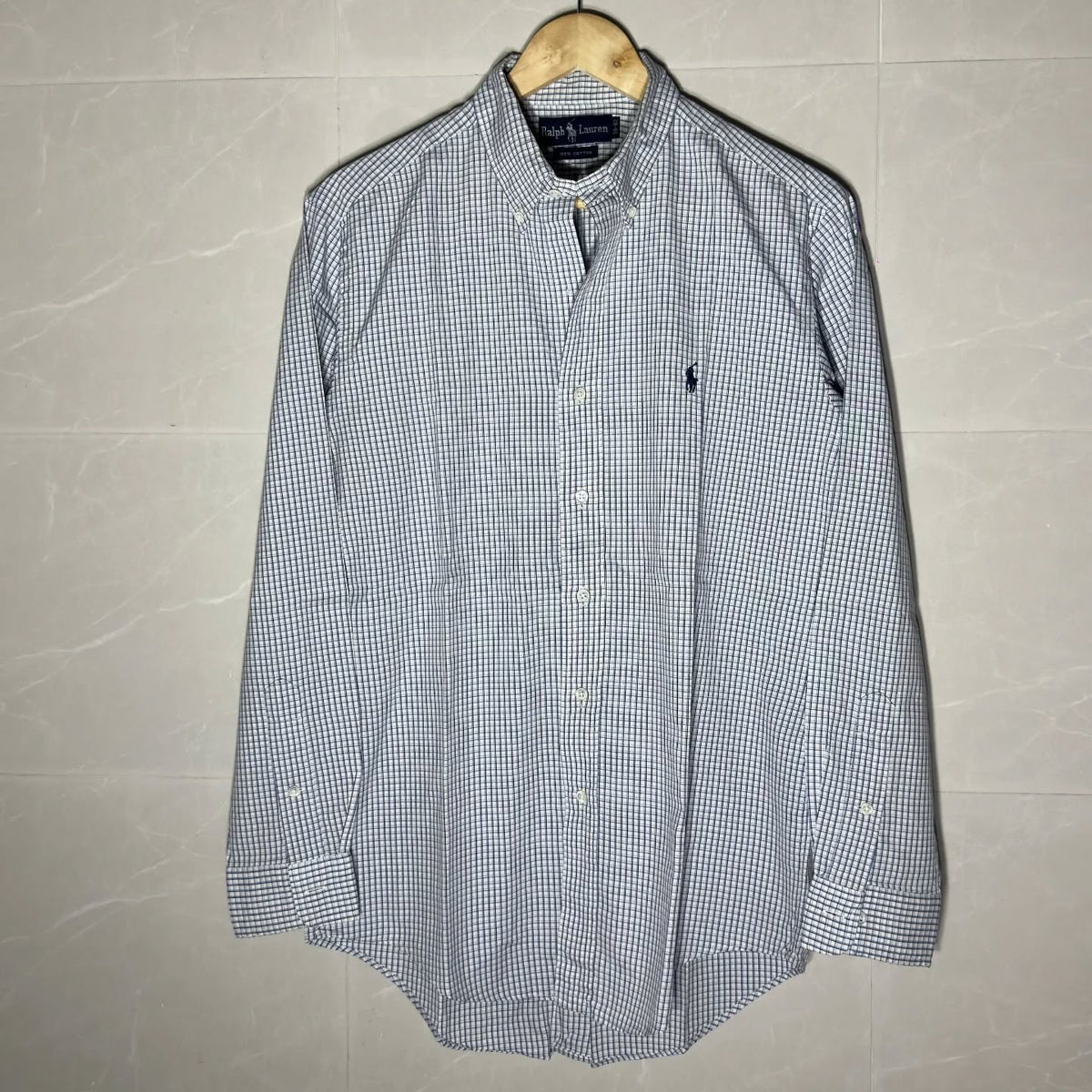 RALPH LAUREN GRAPH CHECK BUTTON-DOWN SHIRT (M|L)