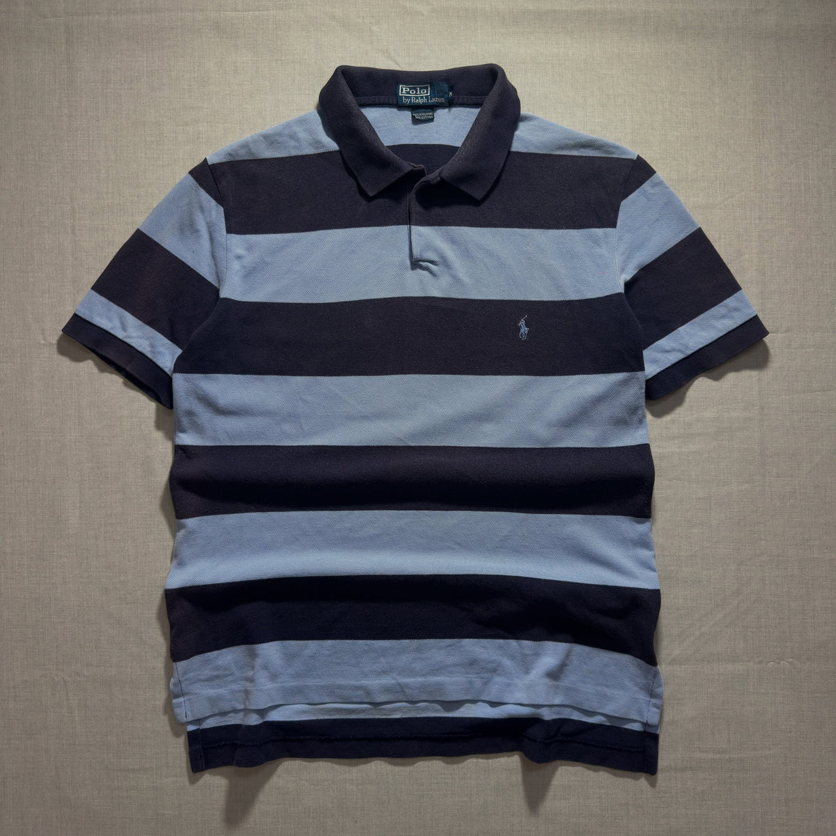 POLO RL //STRIPED PIQUE POLO (M|L)