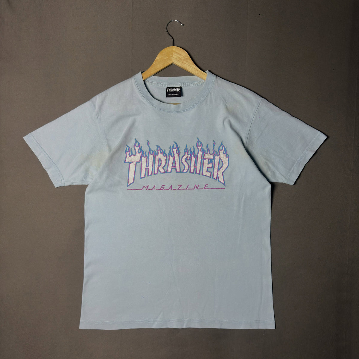 THRASHER FLAME LOGO TEE (S|M)