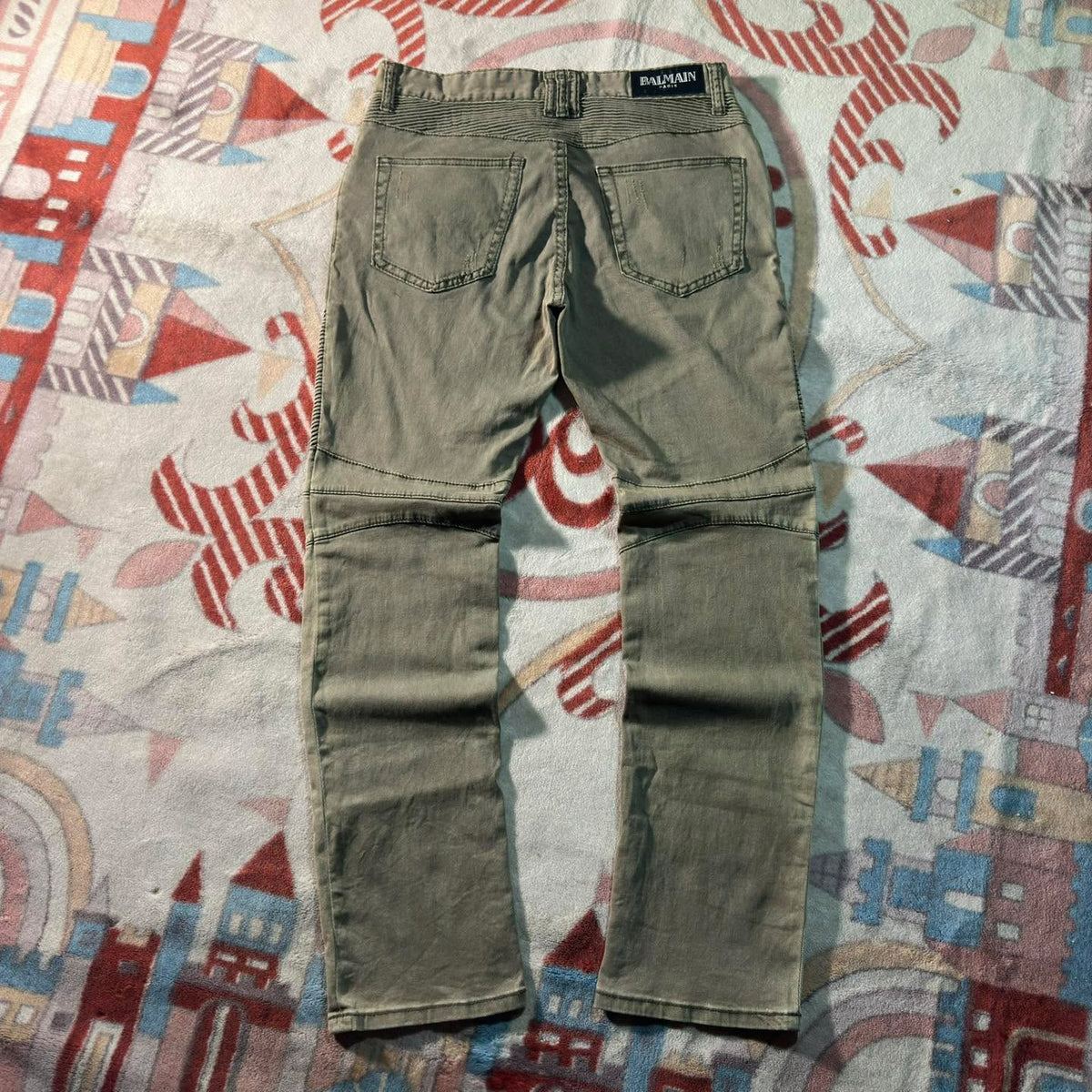 Balmain Paris Archive Moto-Biker Trouser