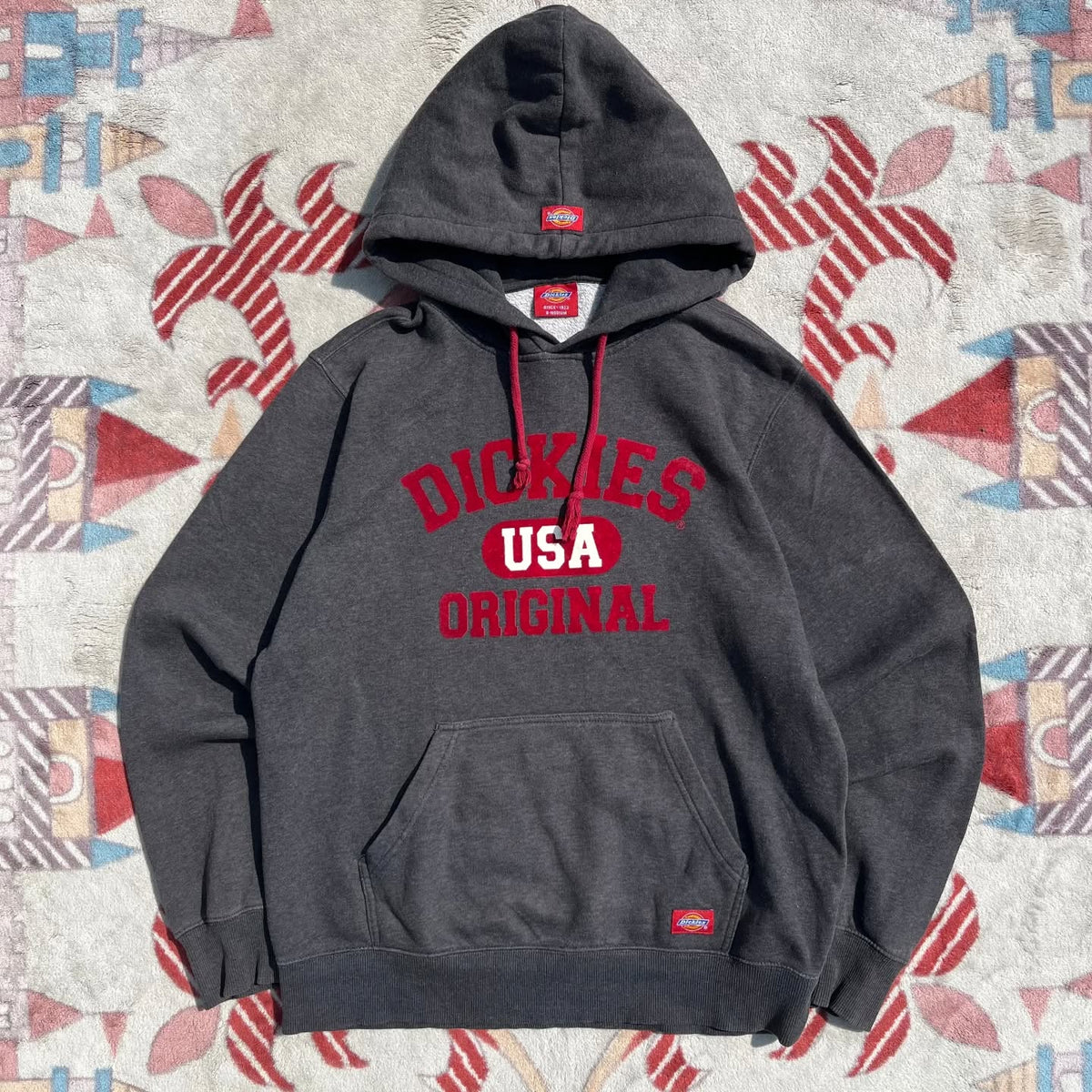 DICKIES "USA ORIGINAL" FLOCKED GRAPHIC HOODIE (M/L)