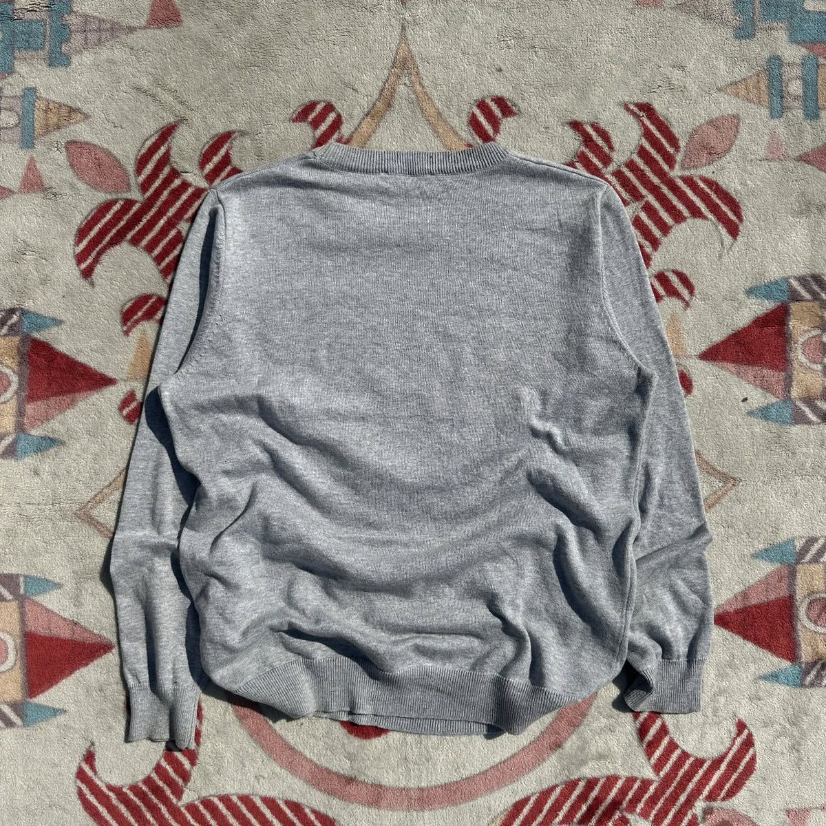 VALENTINO Graphic Intarsia Knit Sweater ( L/XL )