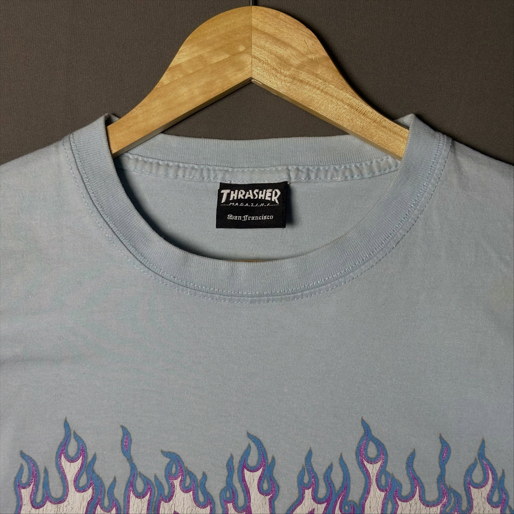 THRASHER FLAME LOGO TEE (S|M)