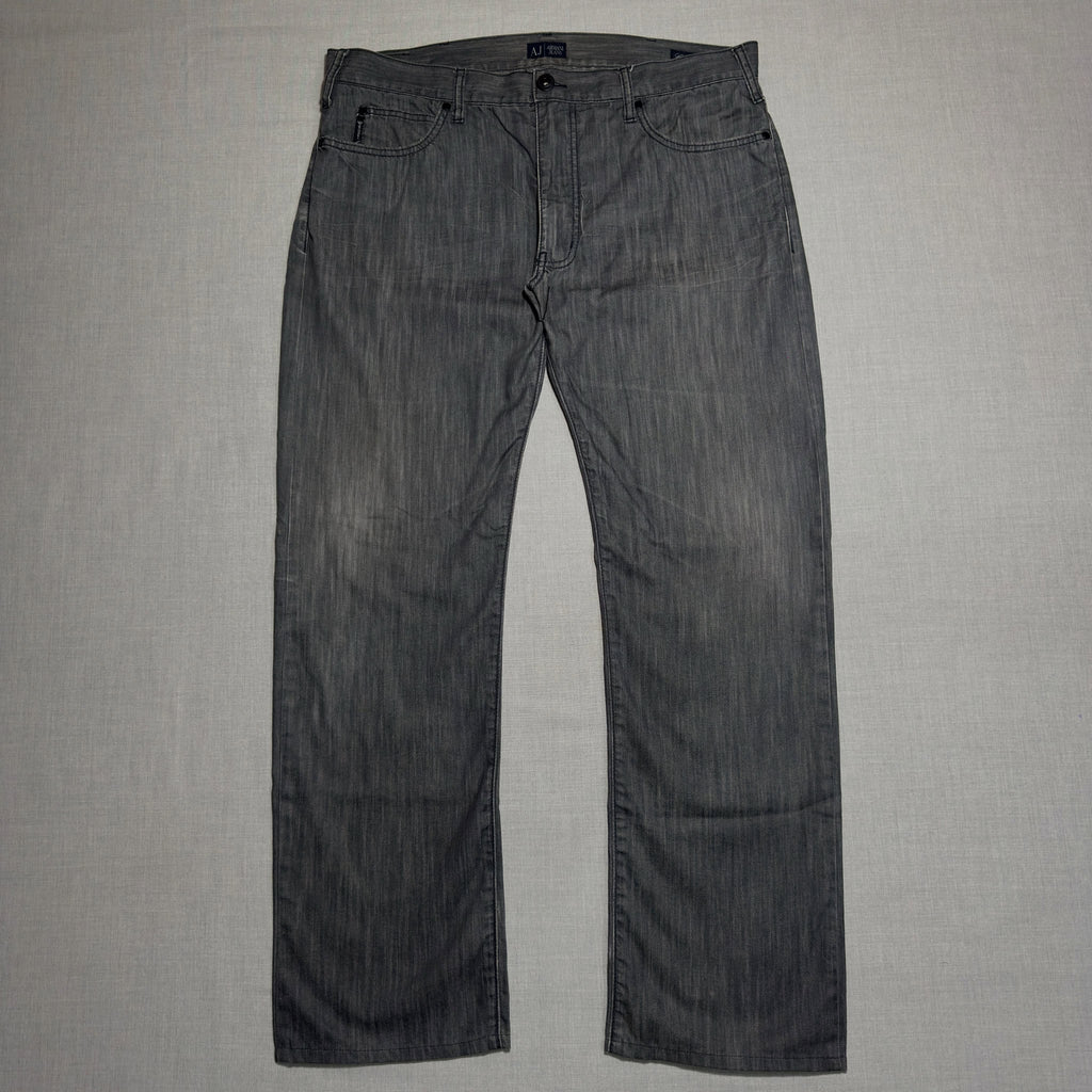 ARMANI JEANS // CLASSIC WASH GREY DENIM (W-38)(L-43)