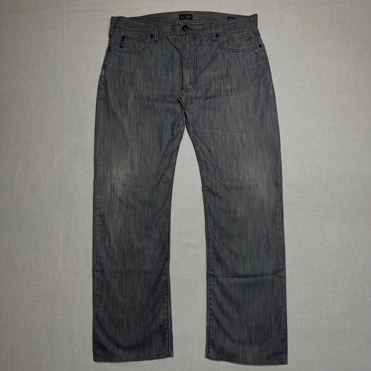 ARMANI JEANS // CLASSIC WASH GREY DENIM (W-38)(L-43)