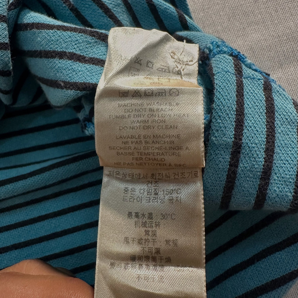 BURBERRY // VINTAGE STRIPED POLO (M/L)