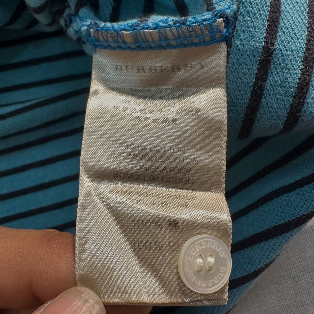 BURBERRY // VINTAGE STRIPED POLO (M/L)