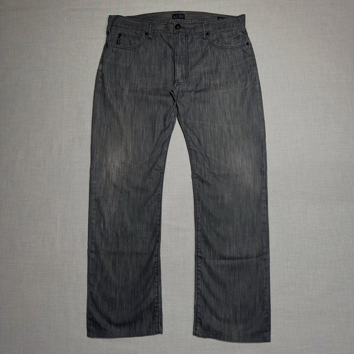 ARMANI JEANS // CLASSIC WASH GREY DENIM (W-38)(L-43)