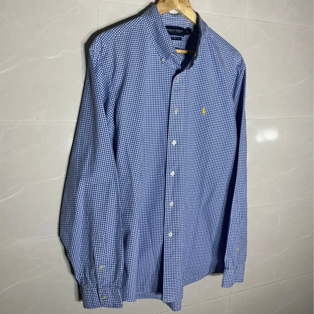 POLO GOLF BY RALPH LAUREN GINGHAM BUTTON-DOWN (XXL|XXXL+)