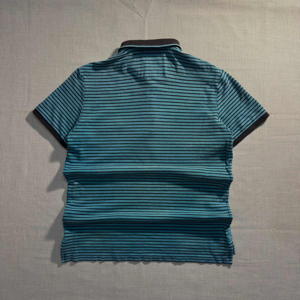 BURBERRY // VINTAGE STRIPED POLO (M/L)