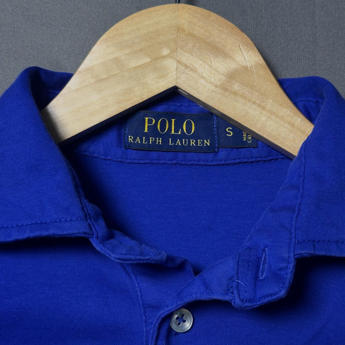 POLO RALPH LAUREN // ROYAL BLUE PIQUE POLO (S|M)